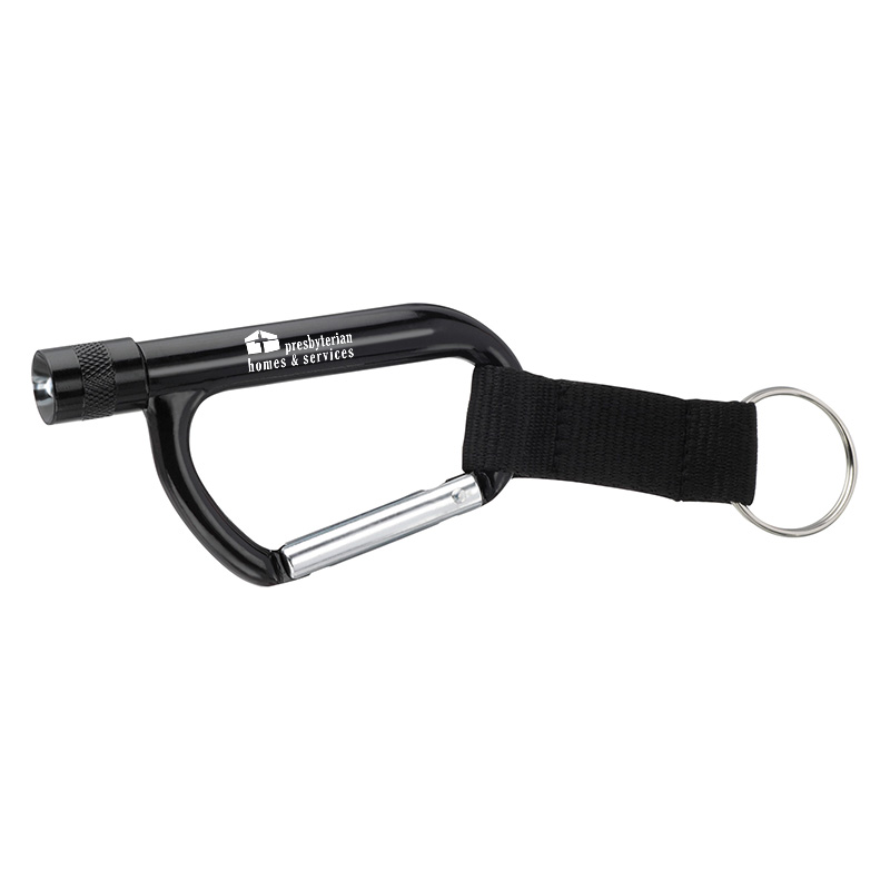 Flashlight Carabiner With Strap-01